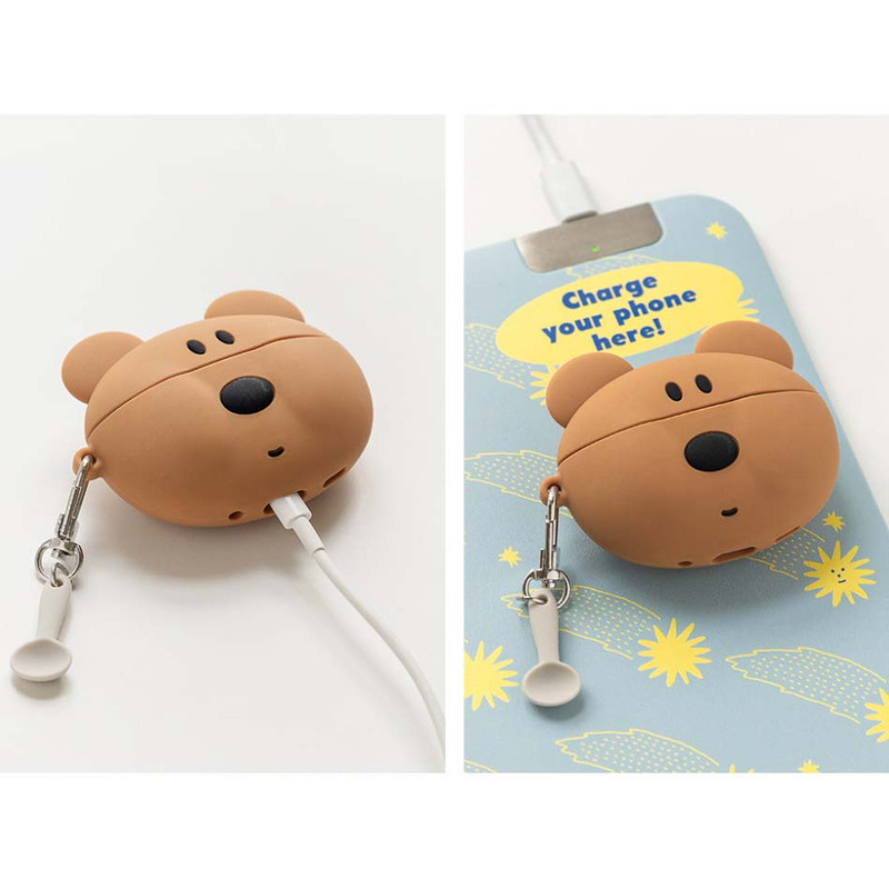 Easy Charging - Romane Brunch Brother AirPods Pro2 Cover With Keyring