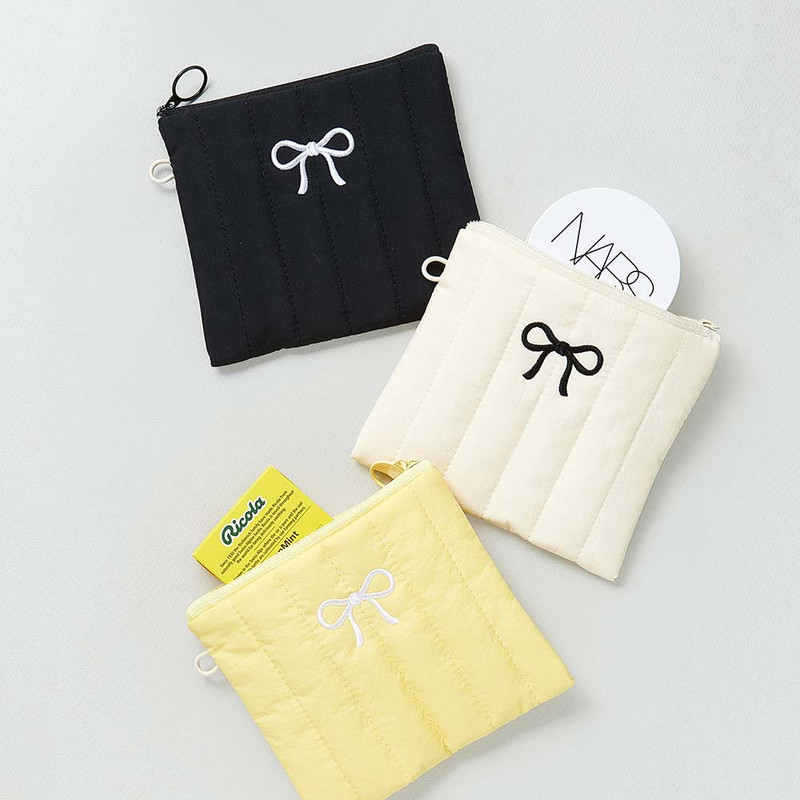 Small & Flat pouch - Antenna Shop Table Talk Ribbon Mini Pouch