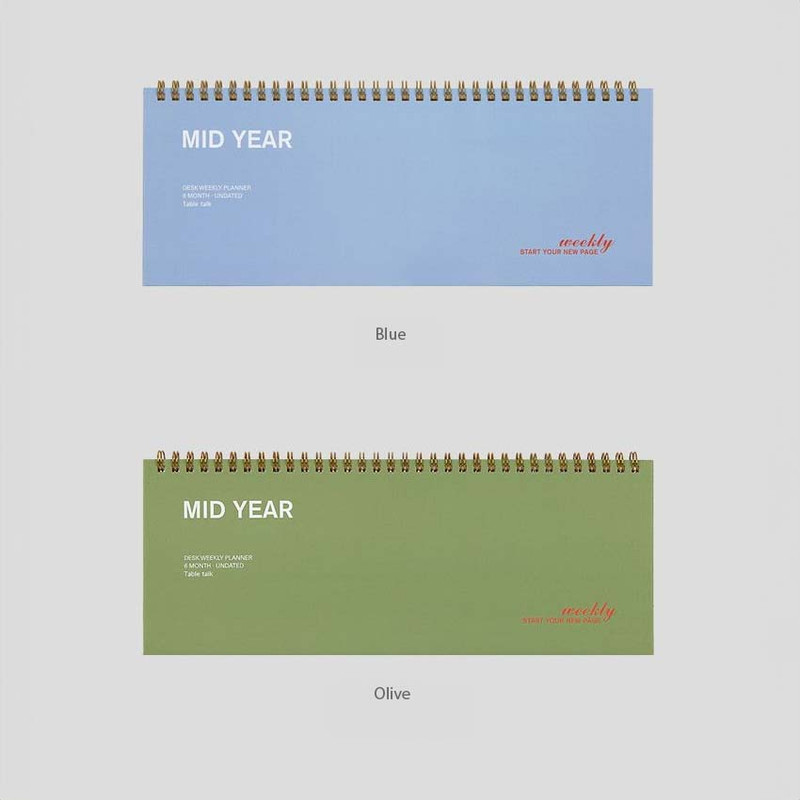 Color-  Antenna Shop Mid Year Undated Weekly Desk Planner