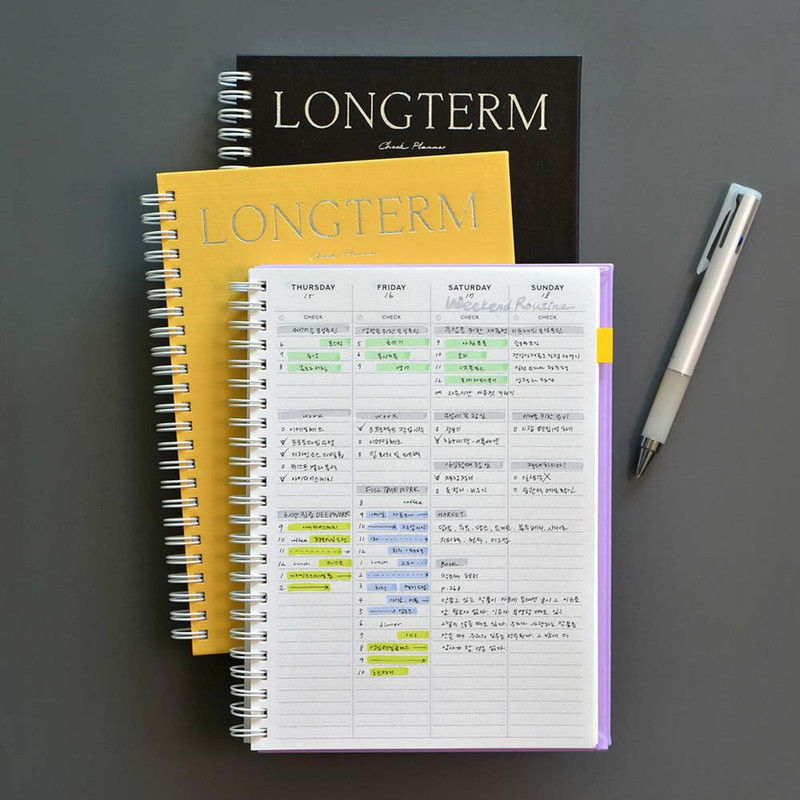 Plepic Longterm A5 Undated Weekly Checklist