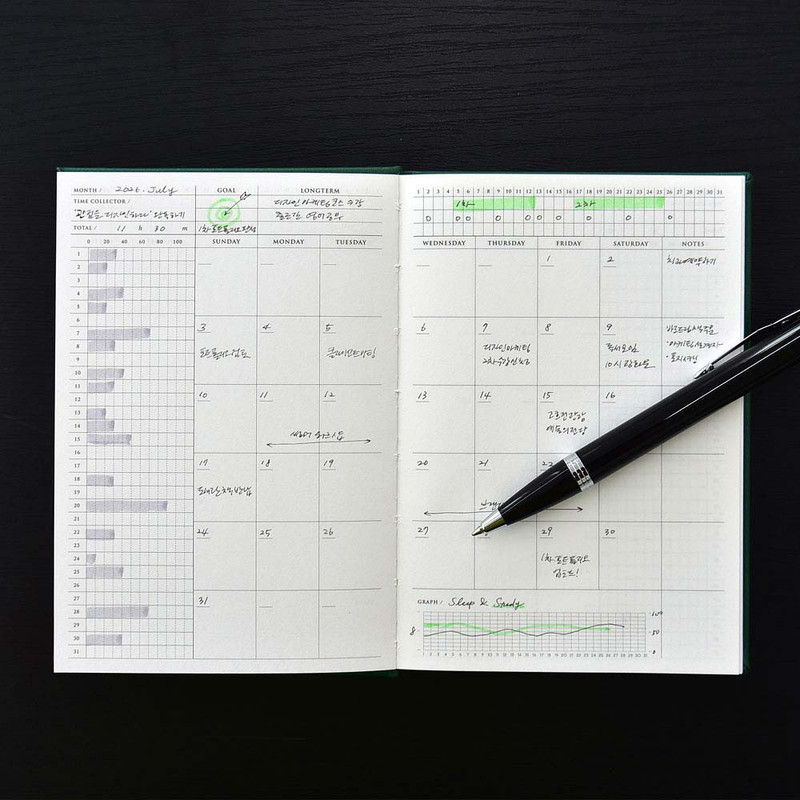 Monthly - Plepic Small-Big A6 Undated Daily Planner