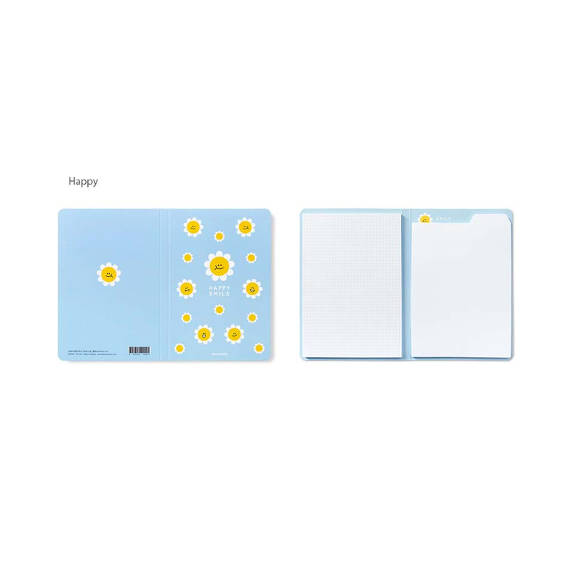 Happy - Bookfriends Dual Grid & Index Sticky Notes