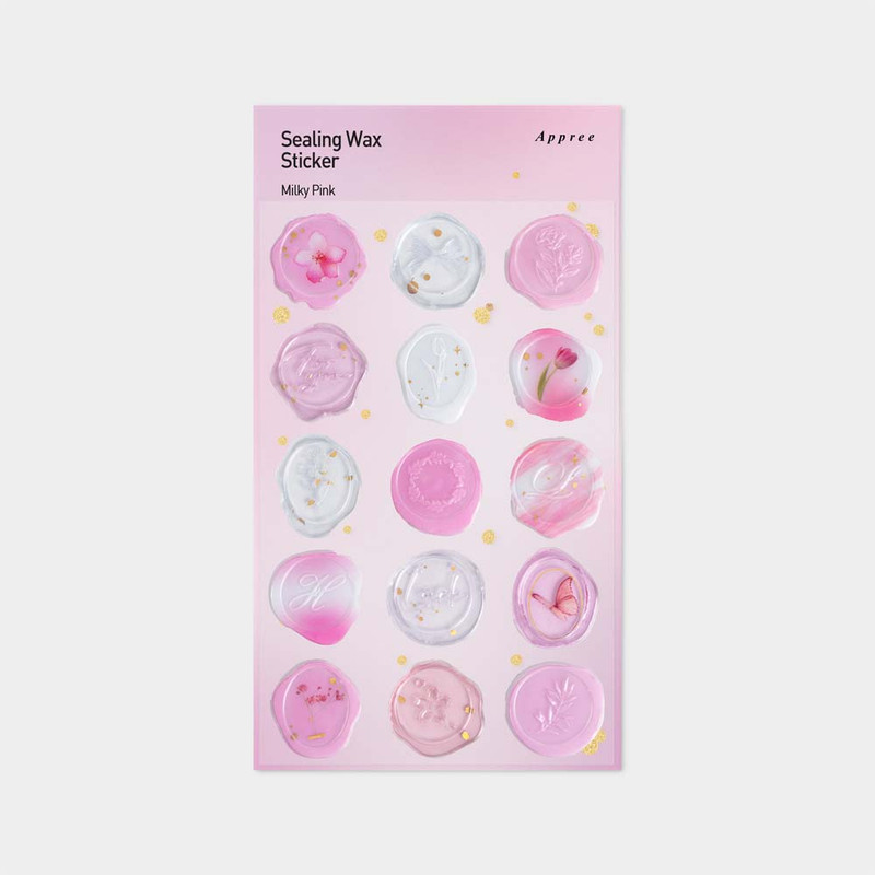Appree Milky Pink Sealing Wax Sticker