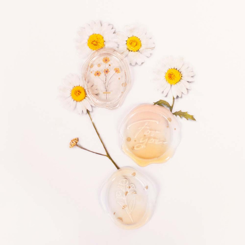 Usage example of Appree Milky Yellow Sealing Wax Sticker