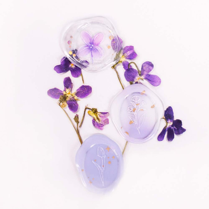 Usage example of Appree Milky Purple Sealing Wax Sticker Usage example of Appree Milky Purple Sealing Wax Sticker