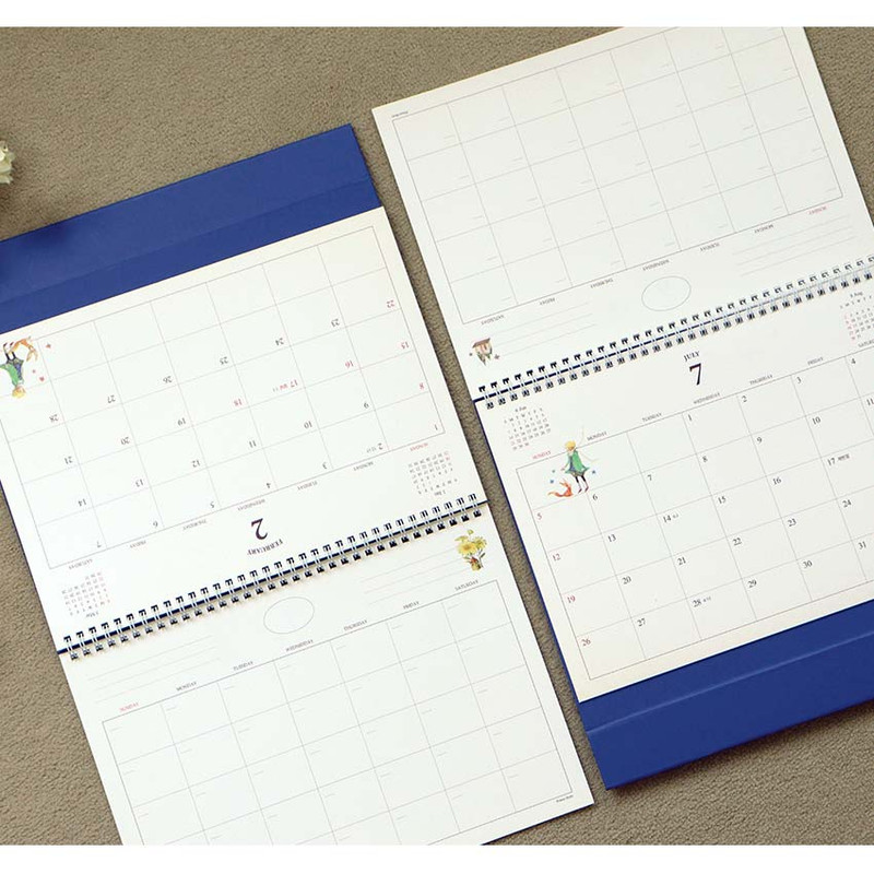 Double-sided calendar - Indigo 2026 Prince Stroy A4 Desk Calendar