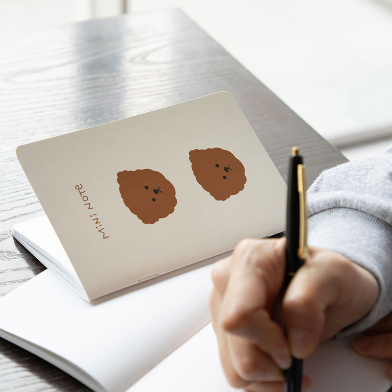 Poodle - Dailylike Bichon & Poodle Mini Blank Notebook Set Poodle - Dailylike Bichon & Poodle Mini Blank Notebook Set