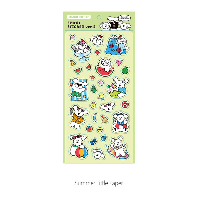 Option - Romane Brunch Brother Friends Epoxy Sticker