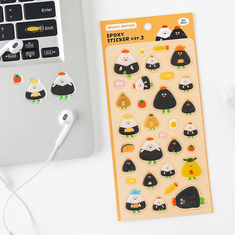 Usage example of Romane Brunch Brother Friends Epoxy Sticker Usage example of Romane Brunch Brother Friends Epoxy Sticker