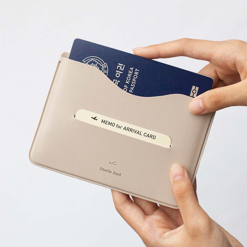 Beige - Essential Passport Sleeve Holder Beige - Essential Passport Sleeve Holder