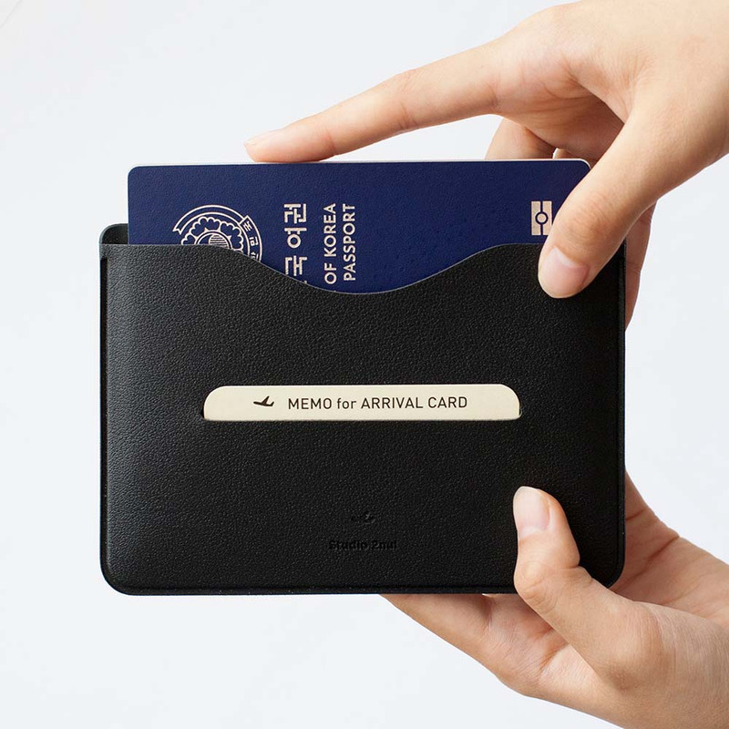 Black - Essential Passport Sleeve Holder Black - Essential Passport Sleeve Holder