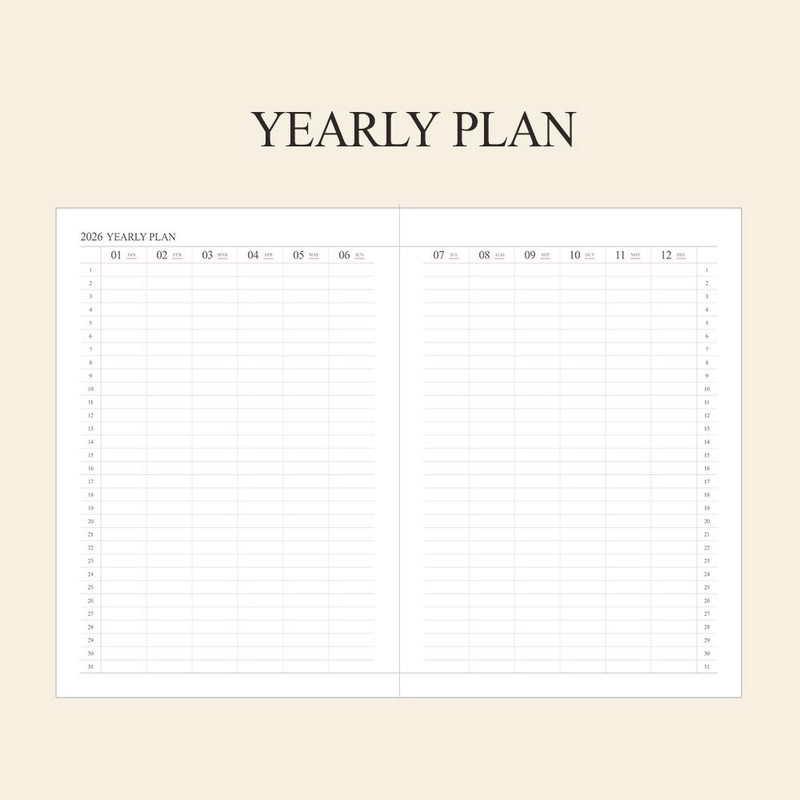 Yearly Plan - Indigo 2026 Official A4 Dated Weekly Planner Scheduler