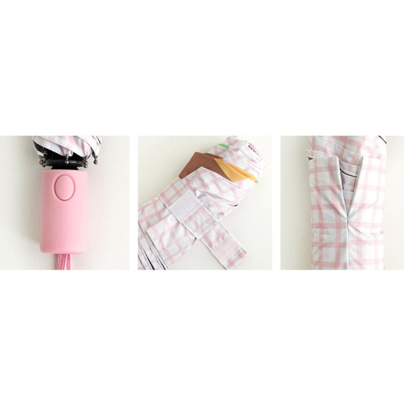 Detail of umbrella - Kakao Friends Dual-Protection 3-Section Automatic Umbrella