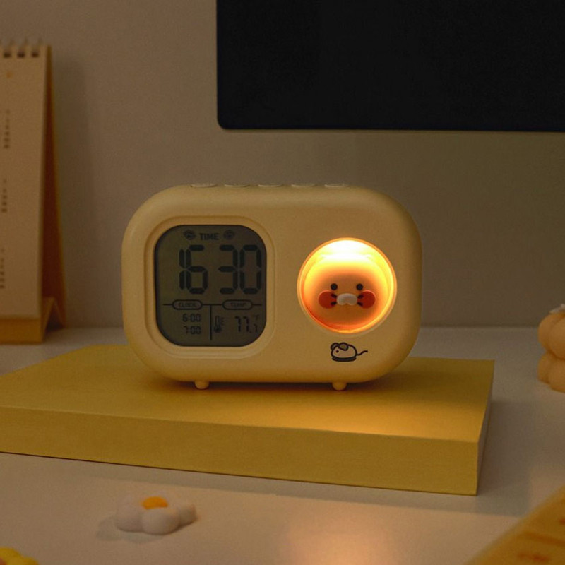 Mood Light Function - Kakao Friends Choonsik Mini Light Electronic Clock