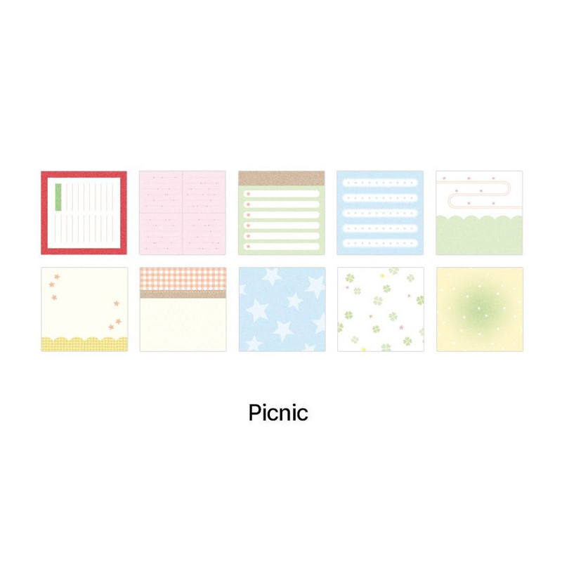 Picnic - Be On D Mix And Match Memo Paper Sticker Pack