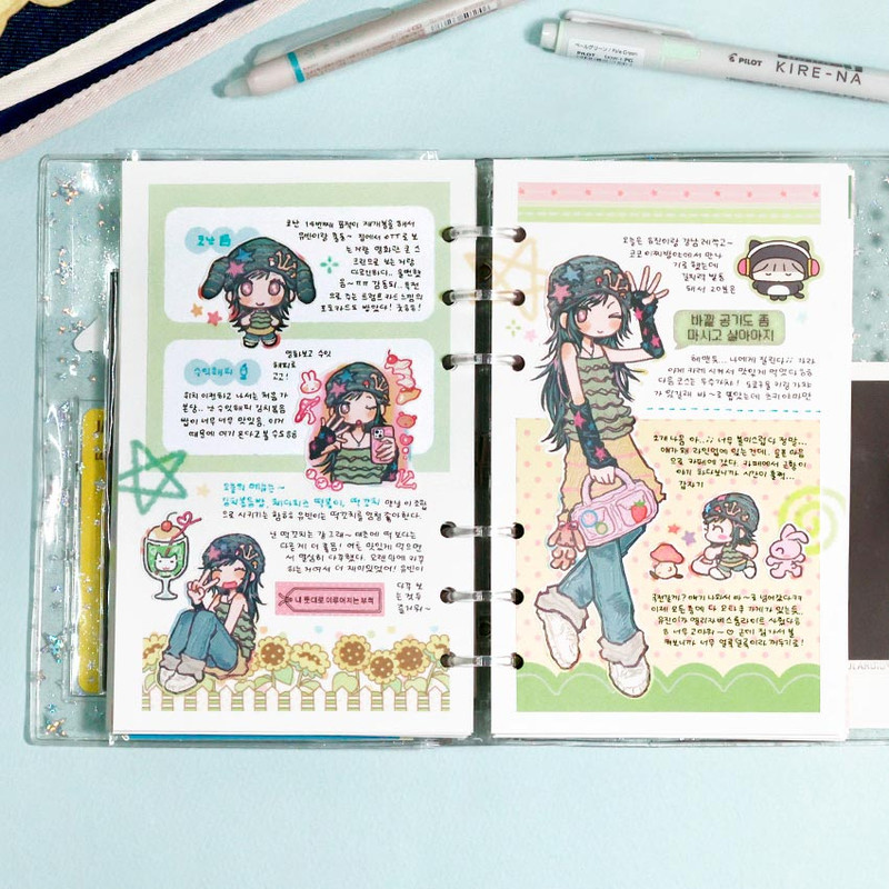 Usage example of Be On D Mix And Match Memo Paper Sticker Pack