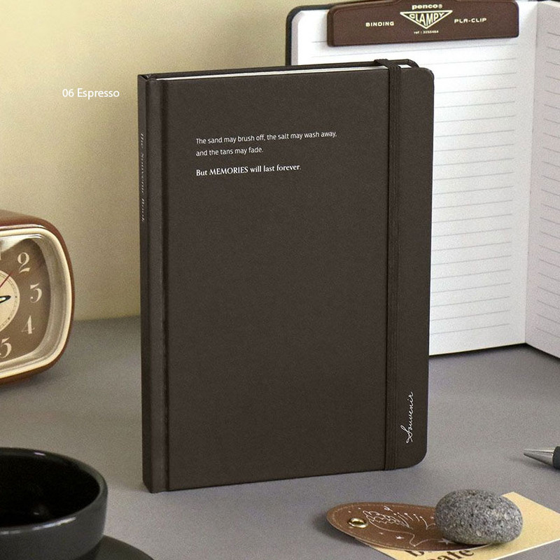 Espresso - Iconic Souvenir B6 Lined Notebook With Band