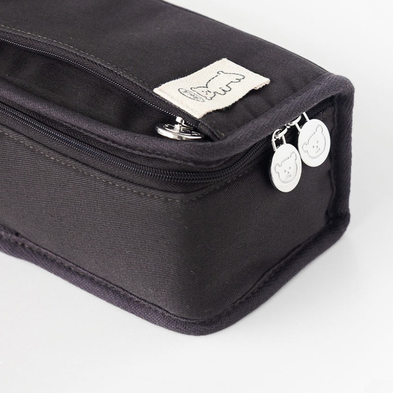 Dual Zippers- Romane Brunch Brother 365 Big-Size Pencil Case