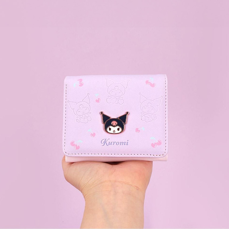 Compact Wallet - Sanrio Kuromi Trifold Wallet