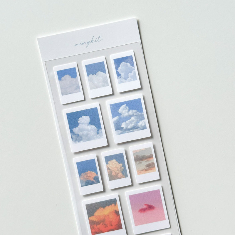 Cloud Photo Design - Mingkit Cotton Instant Photo Removable Sticker