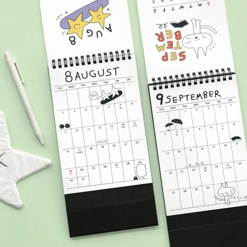 Dual-purpose design - Iconic 2026 Doodle Desk Calendar Dual-purpose design - Iconic 2026 Doodle Desk Calendar