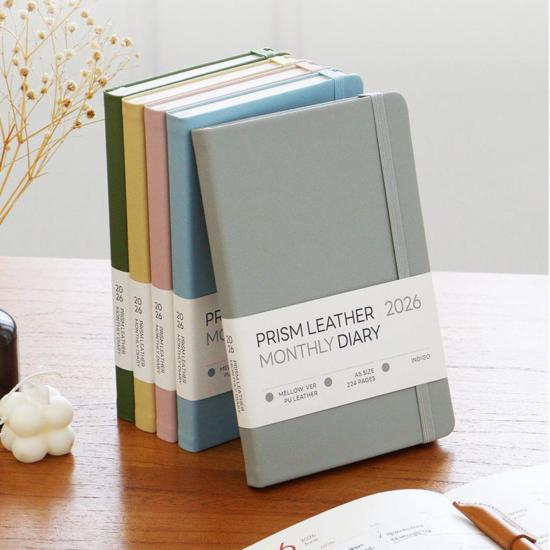 Indigo 2026 Prism Mellow Leather A5 Dated Monthly Planner
