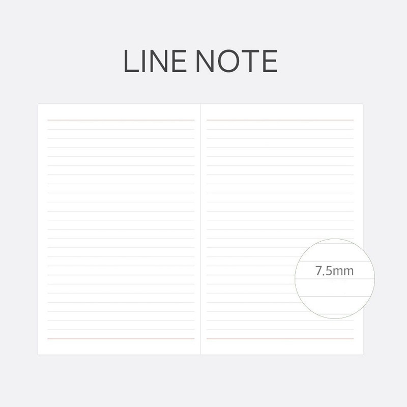 Lined Note - Indigo 2026 Prism Mellow Leather A5 Dated Monthly Planner