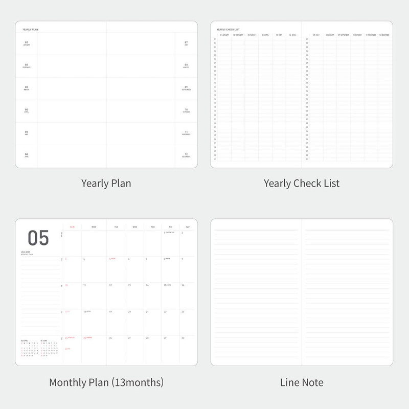 Planner Pages - Color - Ardium 2026 Premium Basic Dated Monthly Planner
