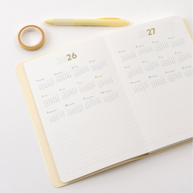 Yearly Plan - Byfulldesign 2026 Notable Memory A5 Dated Monthly Planner