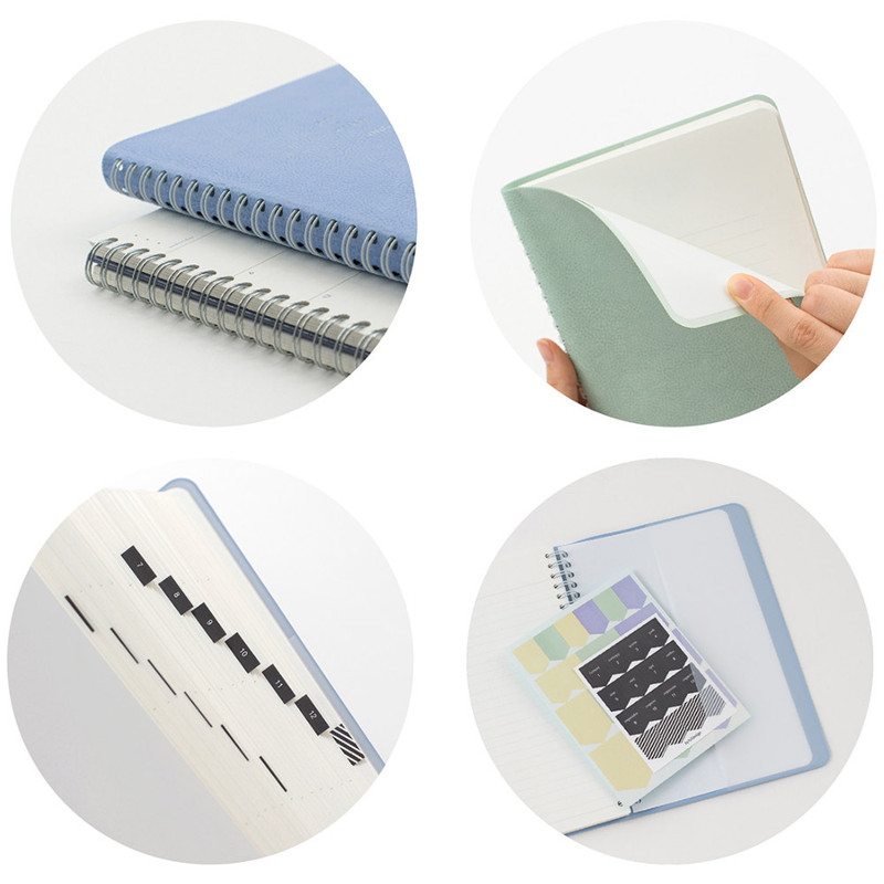 Detail of Byfulldesign 2026 Notable Memory Twin-Wire Handy Dated Monthly Planner