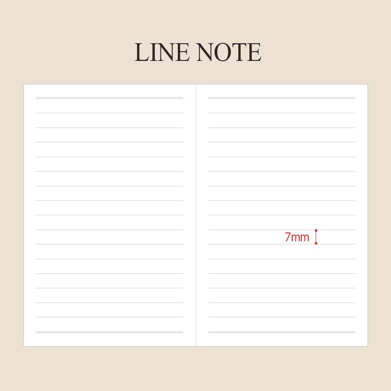 Lined Note - Indigo 2026 Official A6 Dated Monthly Planner