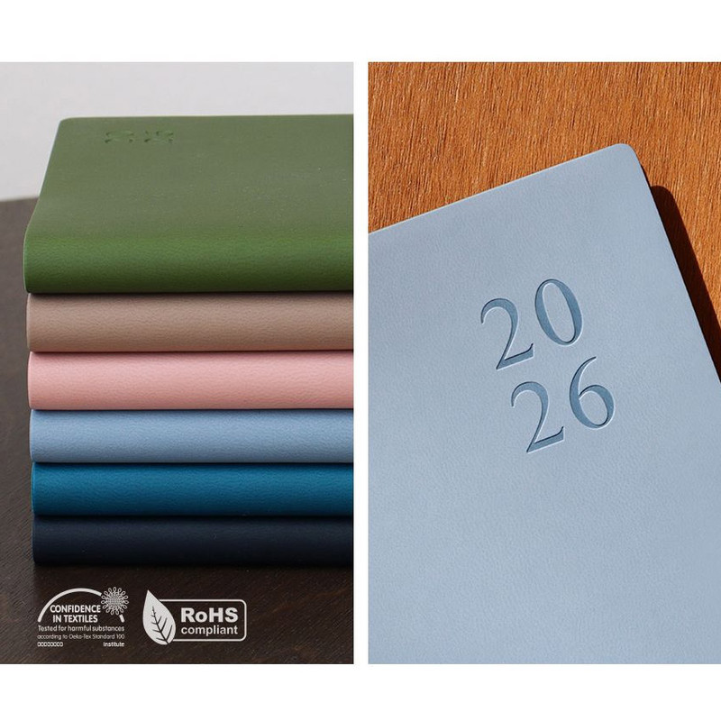 PU Cover - Indigo 2026 Official A6 Dated Monthly Planner