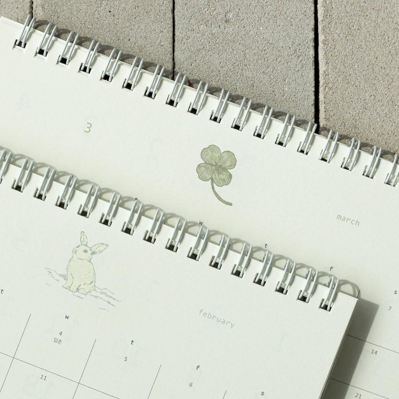 Wire Binding - Dash and Dot 2026 Season Memories Desk Calendar