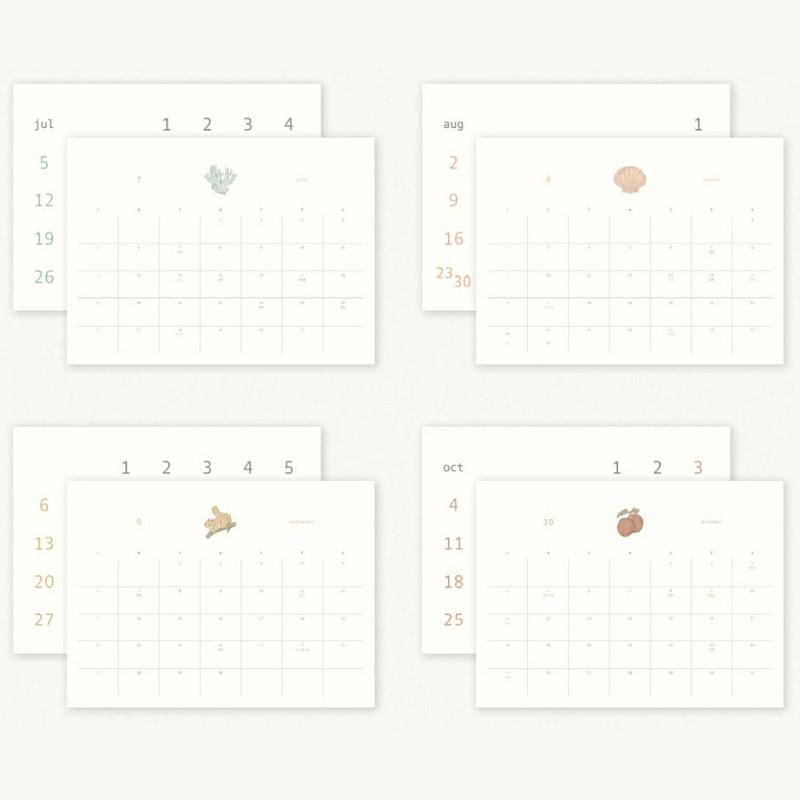 Calendar Pages - Dash and Dot 2026 Season Memories Desk Calendar