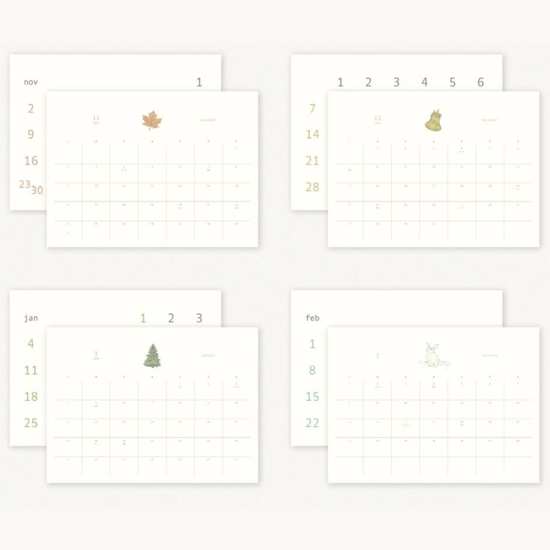 Calendar Pages - Dash and Dot 2026 Season Memories Desk Calendar