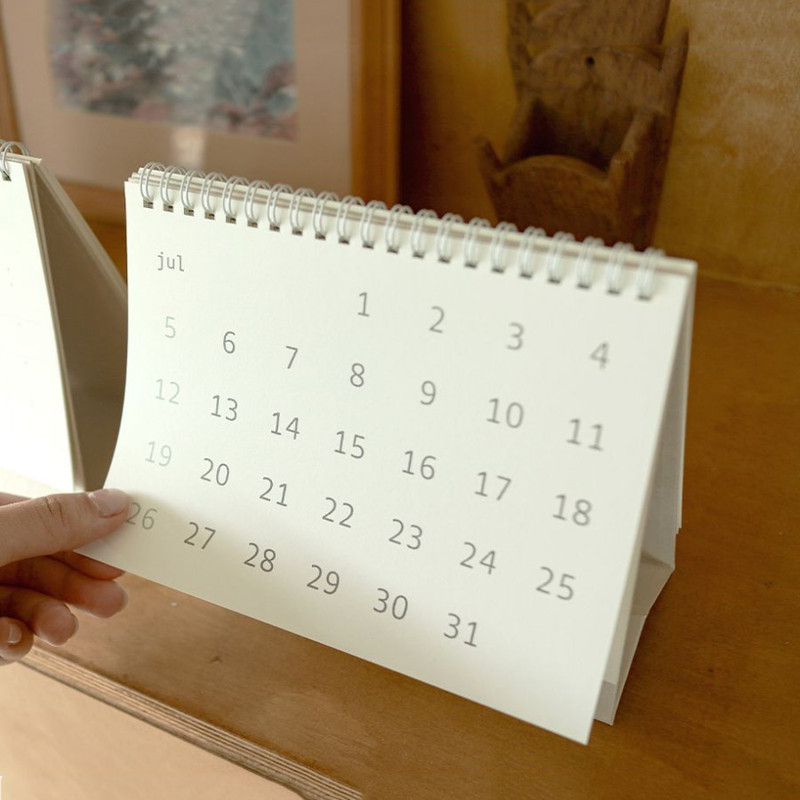 Double-Sided Calendar - Dash and Dot 2026 Season Memories Desk Calendar