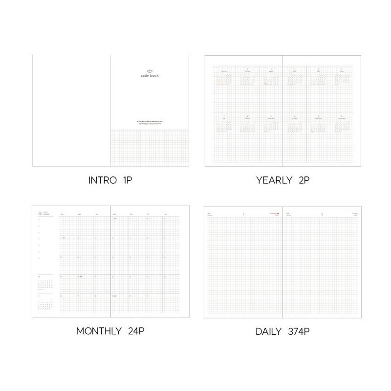 Diary Pages - Be On D 2026 Satin Book B6 Dated Daily Diary Diary Pages - Be On D 2026 Satin Book B6 Dated Daily Diary