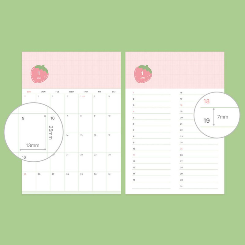 Detail ofCalendar Pages - 7321 Design 2026 Check & Fruits Desk Calendar Detail ofCalendar Pages - 7321 Design 2026 Check & Fruits Desk Calendar
