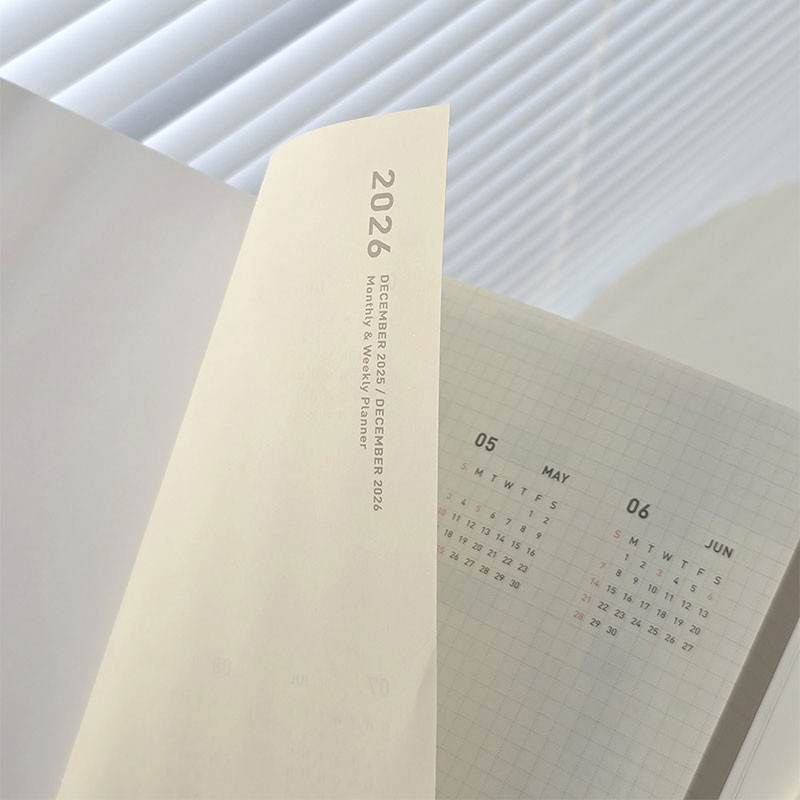 Usage example - 2026 Shine Dated Weekly Diary Planner