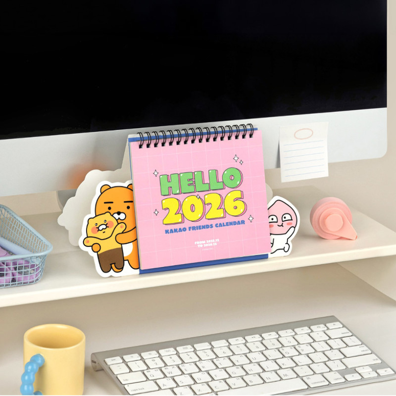 Standing Calendar - Kakao Friends 2026 Shape Desk Calendar