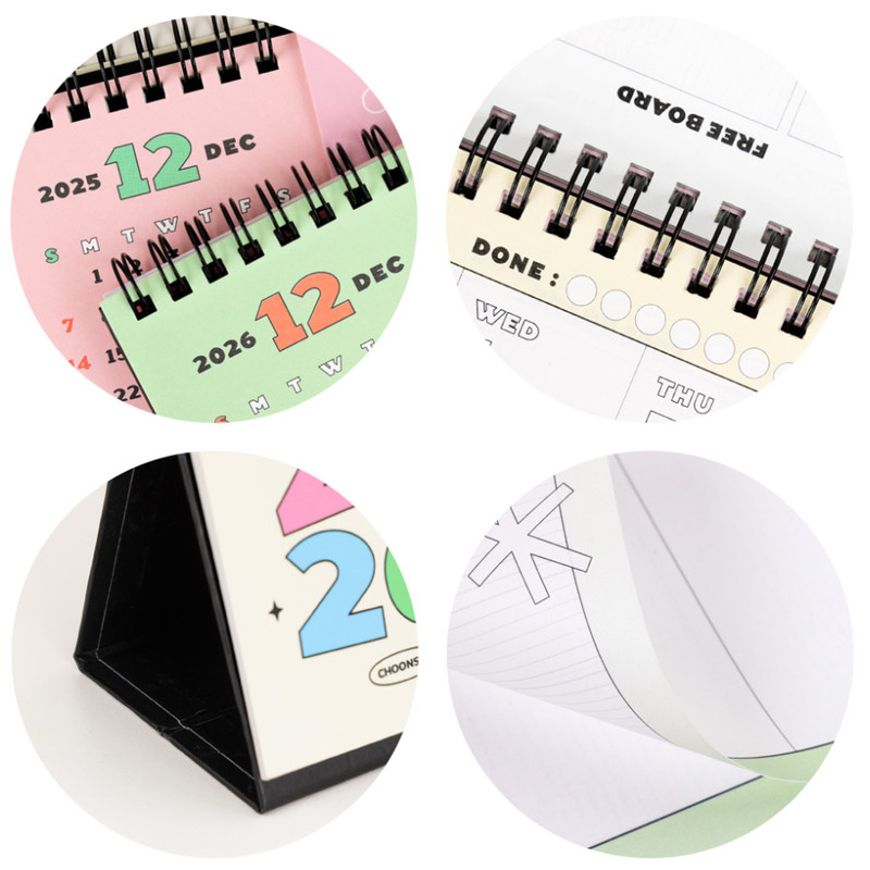 Detail of Kakao Friends 2026 Choonsik Twin Dated Weekly Desk Planner