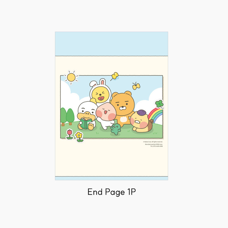 End Page - Kakao Friends 2026 Index Desk Calendar