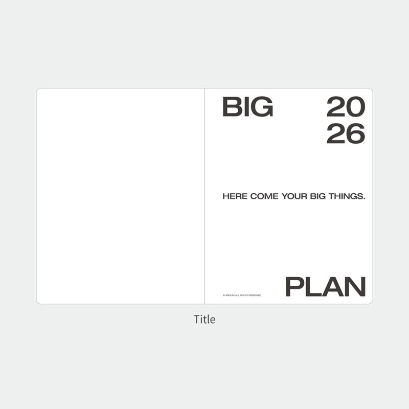 Title - Ardium 2026 Big Plan Dated Monthly Scheduler