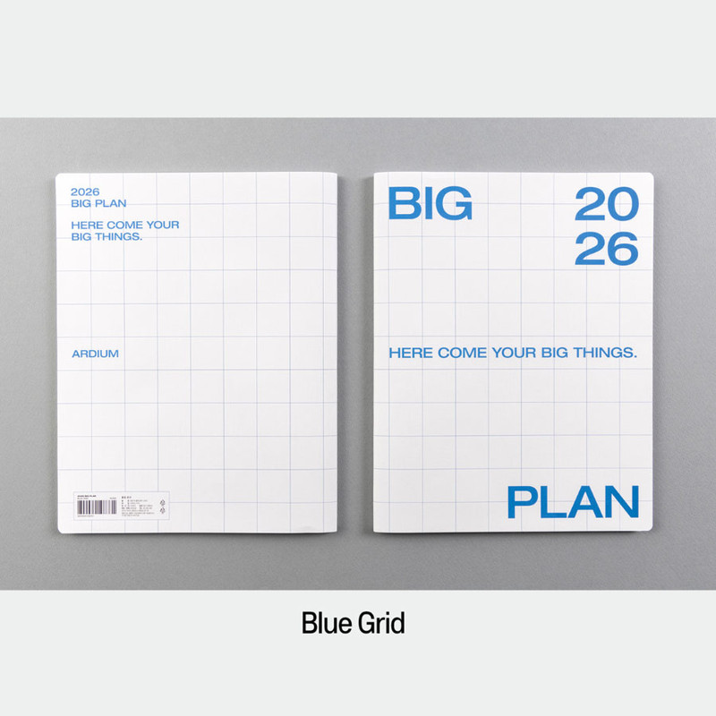 Blue Grid - Ardium 2026 Big Plan Dated Monthly Scheduler