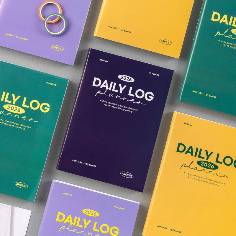 Ardium 2026 Daily Log Dated Weekly Planner