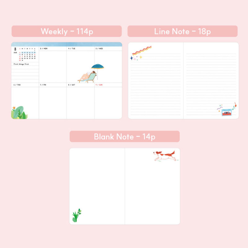 Diary Pages - 7321 Design 2026 The Daily Story Dated Weekly Diary