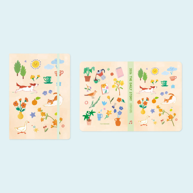 A lazy day - 7321 Design 2026 The Daily Story Dated Weekly Diary