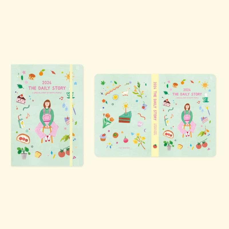 a sweet life - 7321 Design 2026 The Daily Story Dated Weekly Diary
