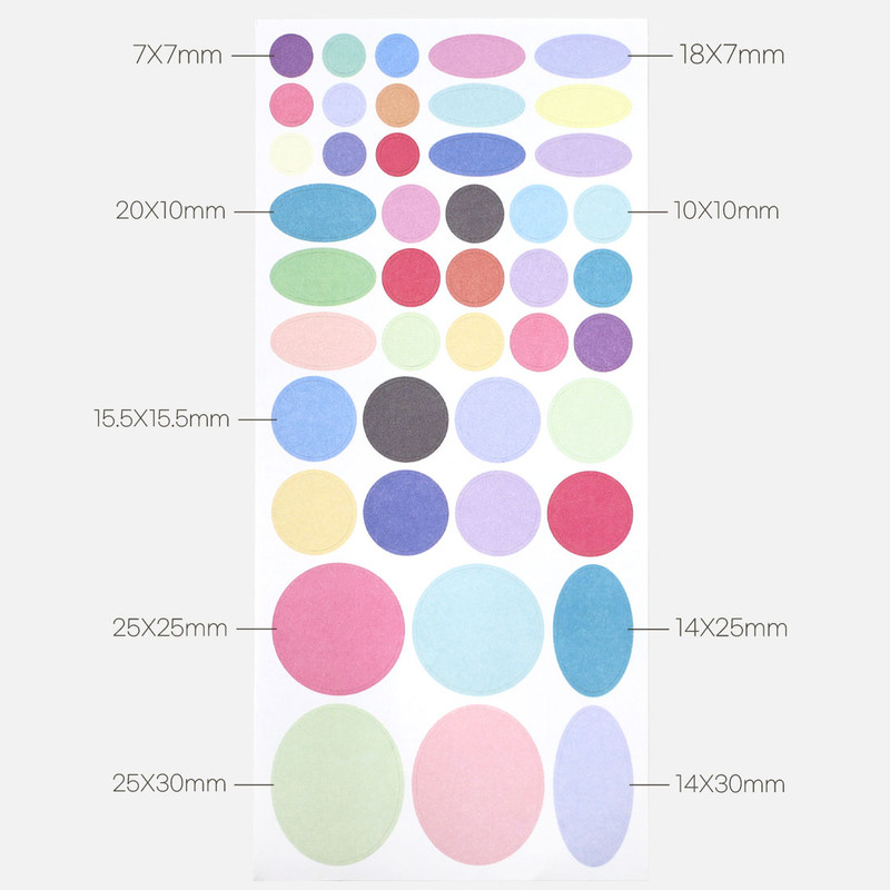 Size - Be On D Daily Dot Paper Sticker Set