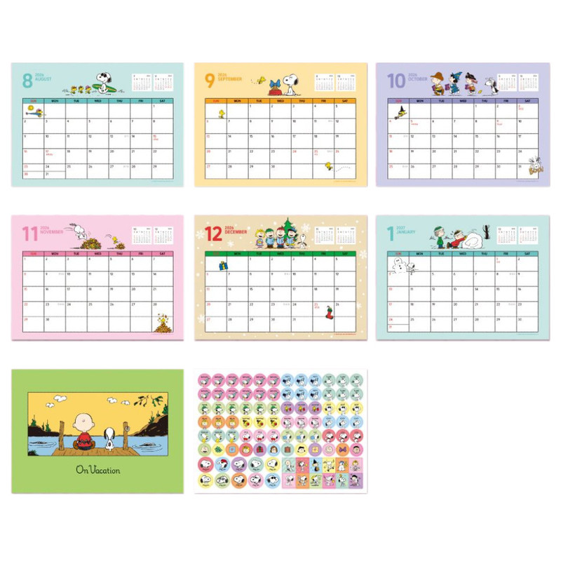 Calendar Pages - PEANUTS 2026 Snoopy Desk Calendar